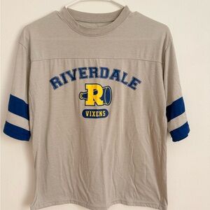 Gray Riverdale Vixens T-Shirt with Blue Accents
